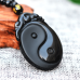 Obsidian Necklace Yin Yang