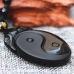 Obsidian Necklace Yin Yang