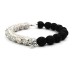 Yin Yang Pearls Skull Bracelet