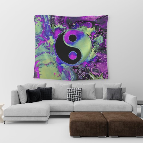 Psychedelic Yin Yang Wall Tapestry