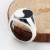 Silver Yin Yang Ring
