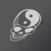 Skull Yin Yang Decal