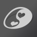 Small Yin Yang Sticker