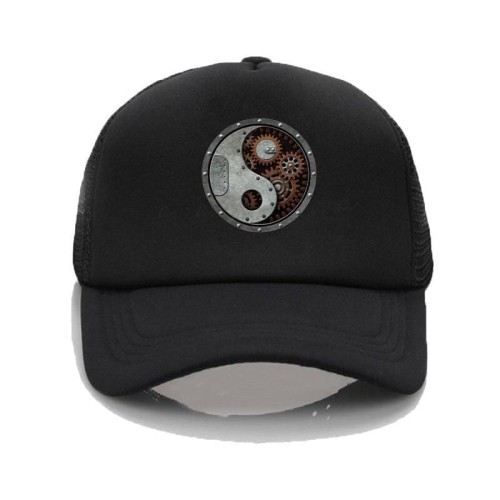 Yin Yang Steampunk Baseball Cap