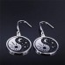 Yin Yang Sun and Moon Dangle Earrings