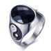 Tiger Eye Stone Yin Yang Ring