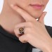Tiger Eye Stone Yin Yang Ring