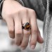 Tiger Eye Stone Yin Yang Ring
