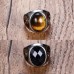 Tiger Eye Stone Yin Yang Ring