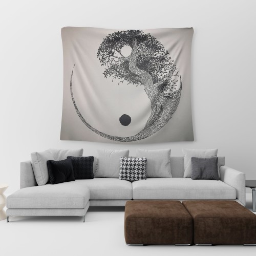 Yin Yang Tree Tapestry