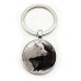 Yin and Yang Wolf Keychain