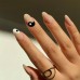 Yin Yang Acrylic Nails (24 Pieces)