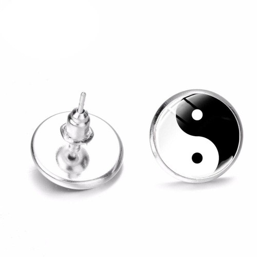 Yin Yang Earrings for Men