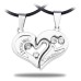 Yin Yang Heart Necklace