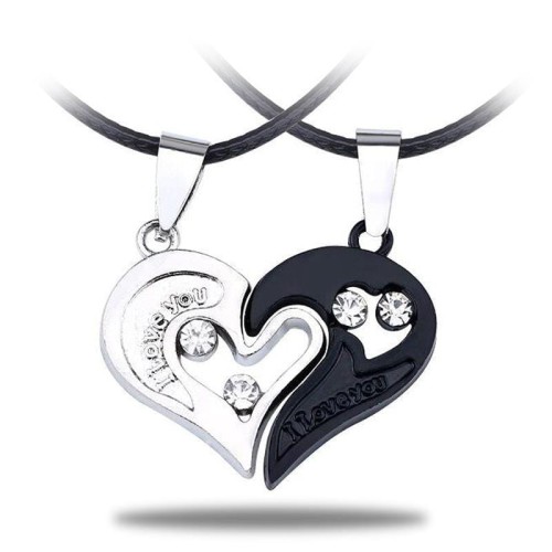 Yin Yang Heart Necklace