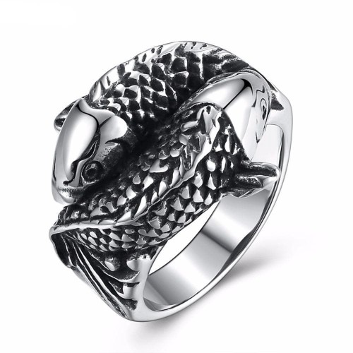 Yin Yang Koi Fish Ring