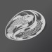 Yin Yang Koi Fish Sticker