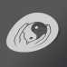 Yin Yang Laptop Sticker