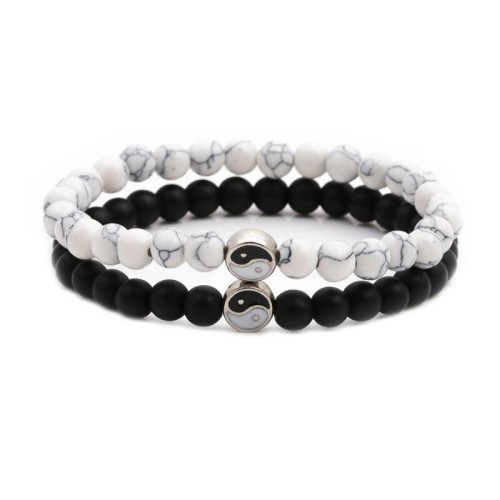 Yin Yang Matching Bracelets