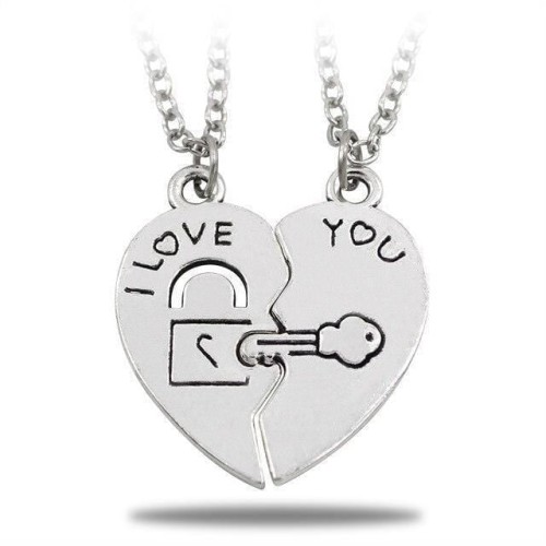 Yin Yang Necklace Key of Love