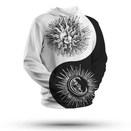 Yin Yang Sun and Moon Hoodie