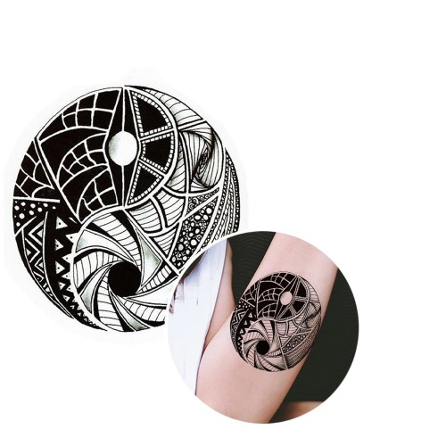 Yin Yang Temporary Tattoo