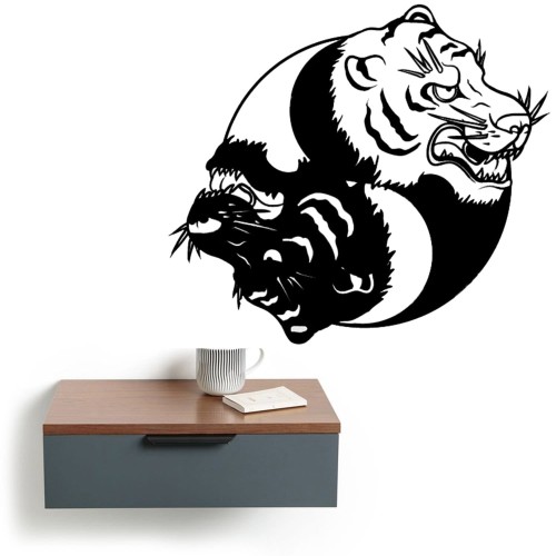 Yin Yang Tiger Wall Art