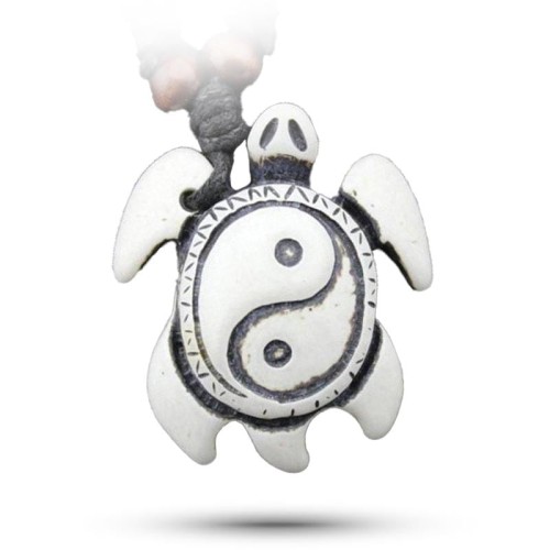 Yin Yang Turtle Necklace