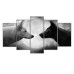 Yin Yang Wolves 5 Pieces Canvas